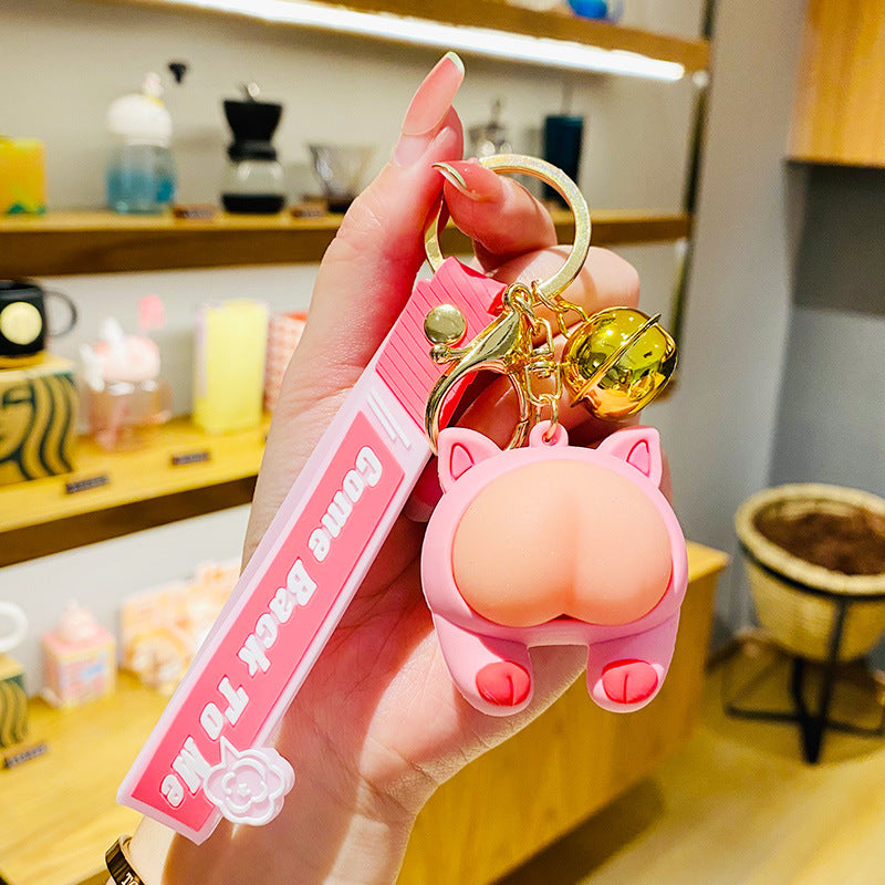 Wholesale Soft Rubber Decompression Figurine Keychain